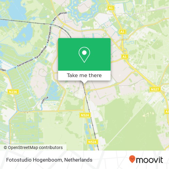 Fotostudio Hogenboom map