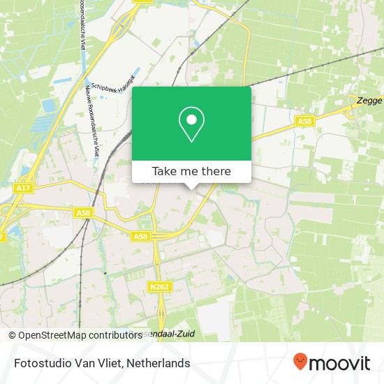 Fotostudio Van Vliet map