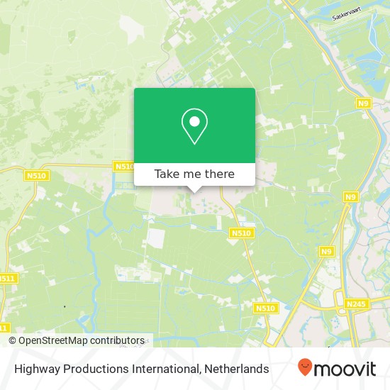 Highway Productions International map