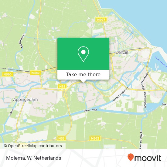 Molema, W map