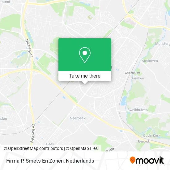 Firma P. Smets En Zonen map
