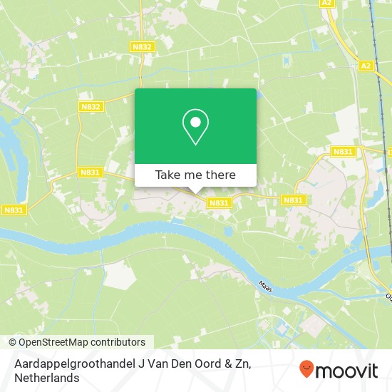 Aardappelgroothandel J Van Den Oord & Zn map