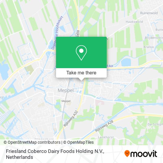 Friesland Coberco Dairy Foods Holding N.V. map