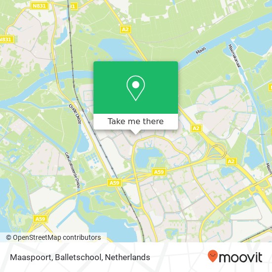 Maaspoort, Balletschool map