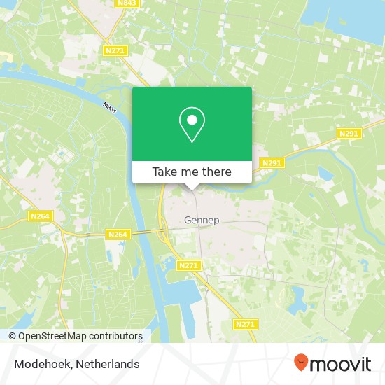 Modehoek map