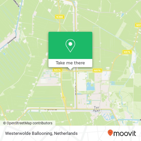 Westerwolde Ballooning map