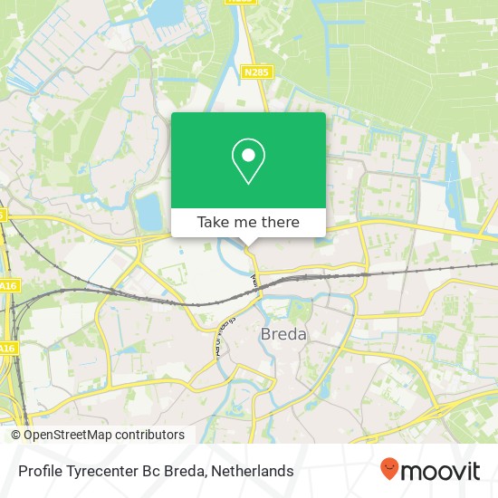 Profile Tyrecenter Bc Breda map