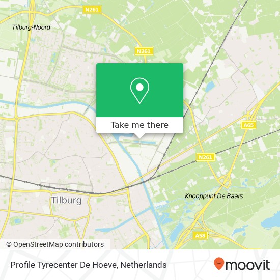 Profile Tyrecenter De Hoeve map