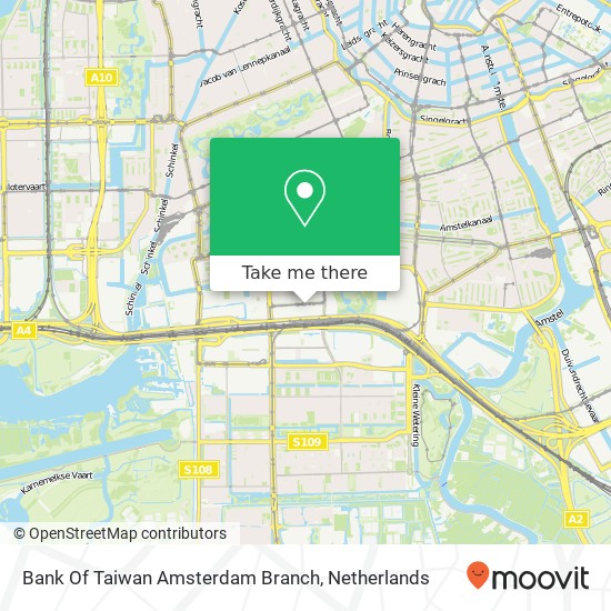 Bank Of Taiwan Amsterdam Branch map