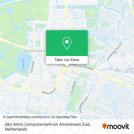 Abn Amro Computercentrum Amstelveen Zuid map