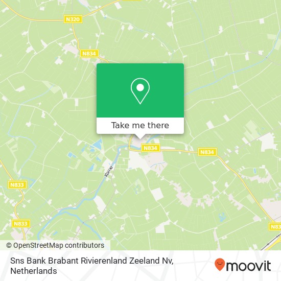 Sns Bank Brabant Rivierenland Zeeland Nv map