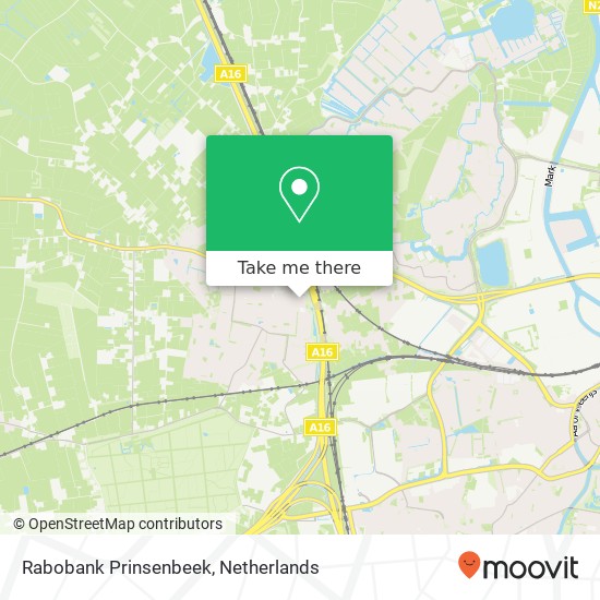 Rabobank Prinsenbeek map