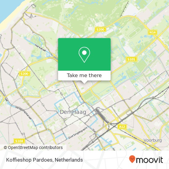 Koffieshop Pardoes map