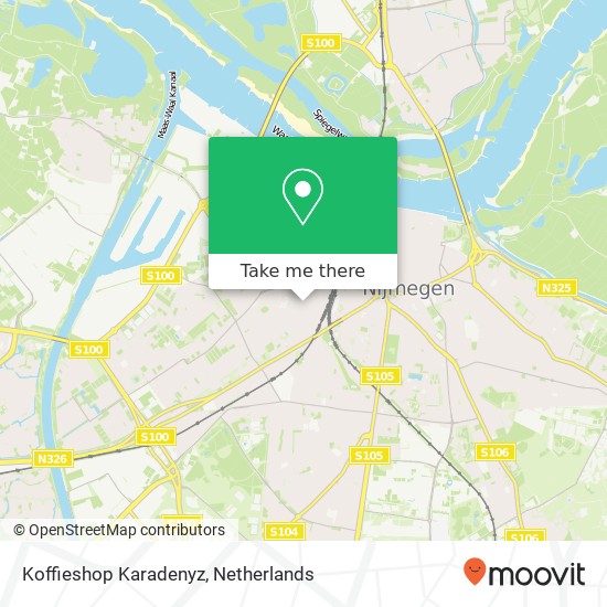 Koffieshop Karadenyz map