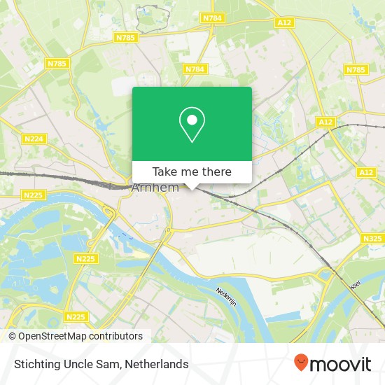 Stichting Uncle Sam map