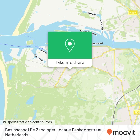 Basisschool De Zandloper Locatie Eenhoornstraat map