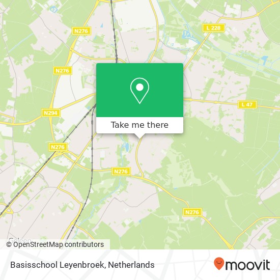 Basisschool Leyenbroek map