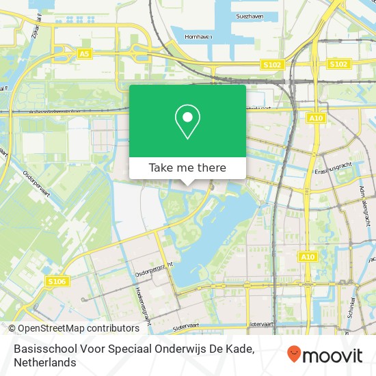 Basisschool Voor Speciaal Onderwijs De Kade map