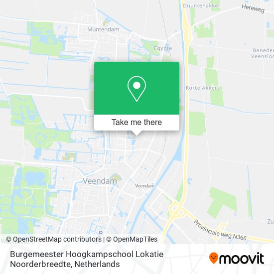 Burgemeester Hoogkampschool Lokatie Noorderbreedte map