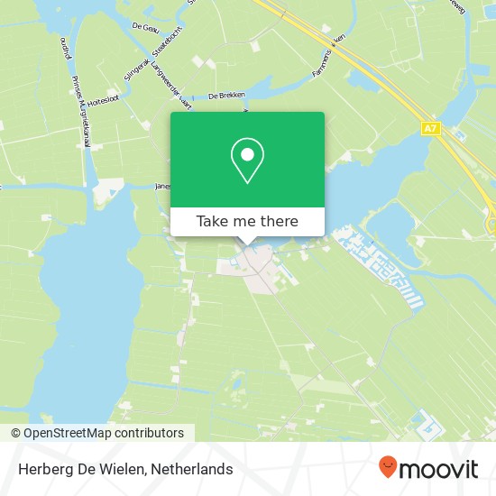 Herberg De Wielen map