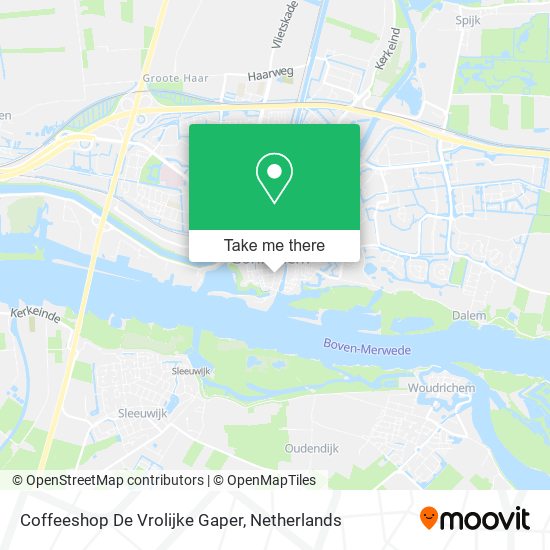 Coffeeshop De Vrolijke Gaper map