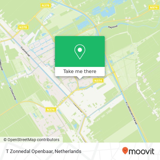 T Zonnedal Openbaar map