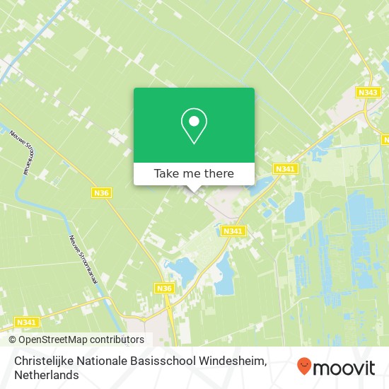 Christelijke Nationale Basisschool Windesheim Karte