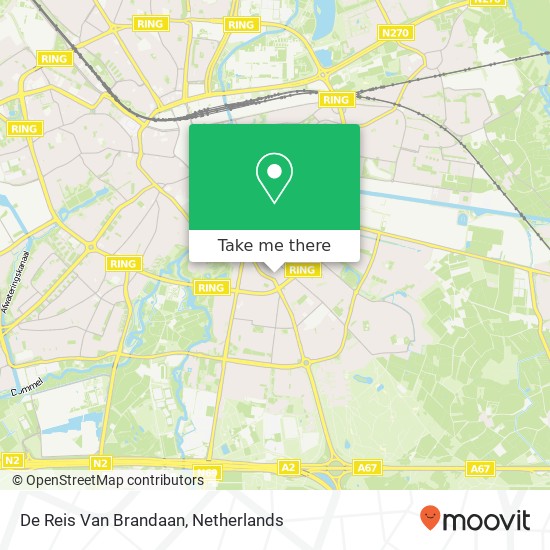 De Reis Van Brandaan map