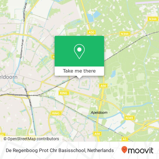 De Regenboog Prot Chr Basisschool map