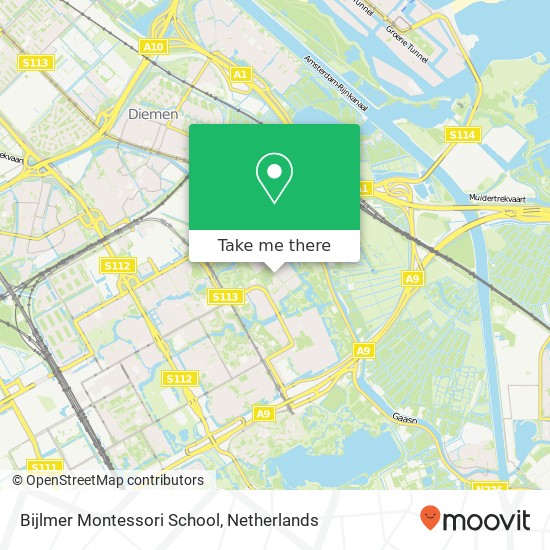 Bijlmer Montessori School Karte