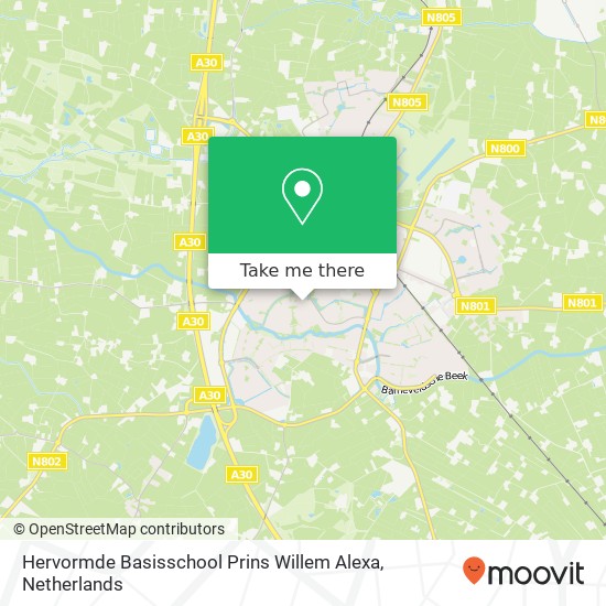Hervormde Basisschool Prins Willem Alexa map