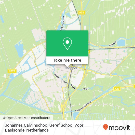 Johannes Calvijnschool Geref School Voor Basisonde Karte