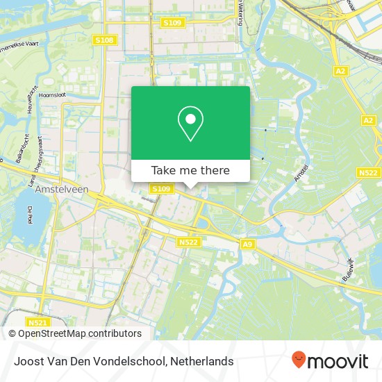 Joost Van Den Vondelschool map