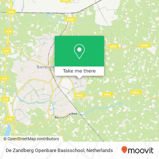 De Zandberg Openbare Basisschool map