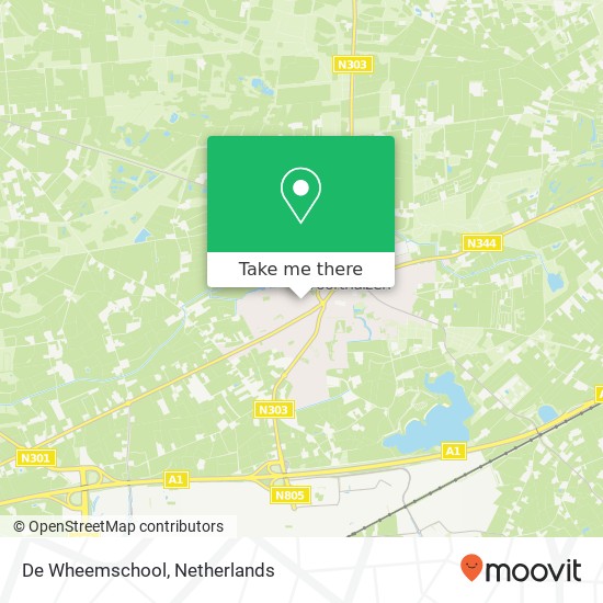 De Wheemschool map