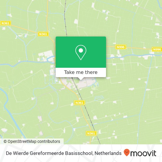 De Wierde Gereformeerde Basisschool map