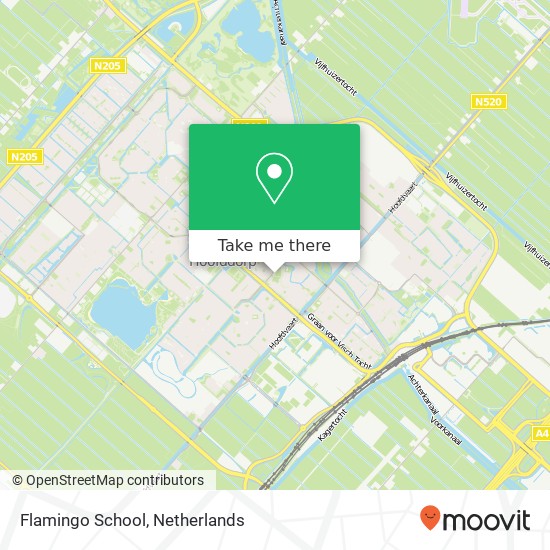 Flamingo School map