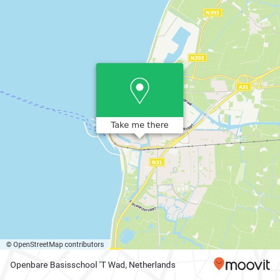 Openbare Basisschool 'T Wad map