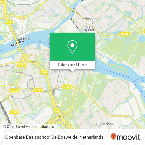 Openbare Basisschool De Bosweide map