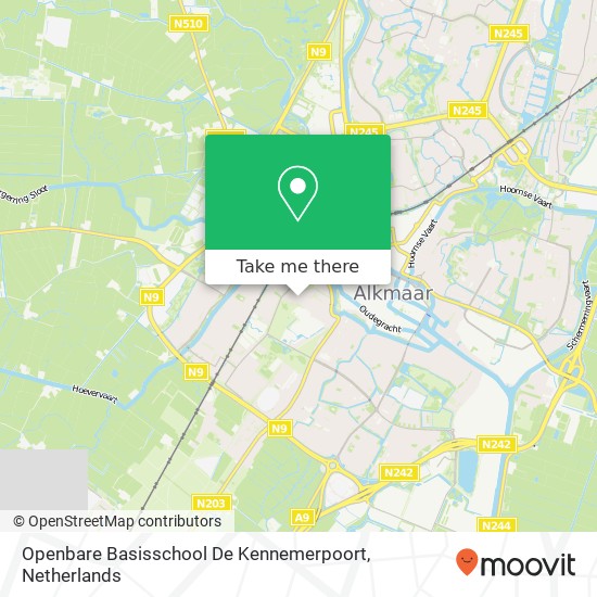 Openbare Basisschool De Kennemerpoort map