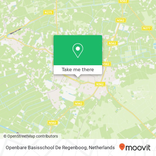 Openbare Basisschool De Regenboog map