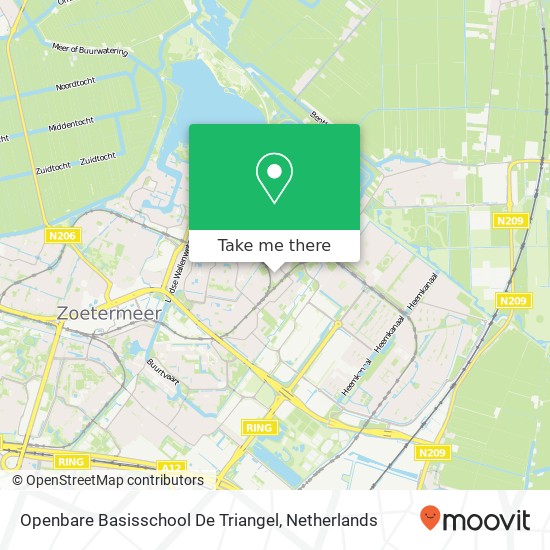 Openbare Basisschool De Triangel map