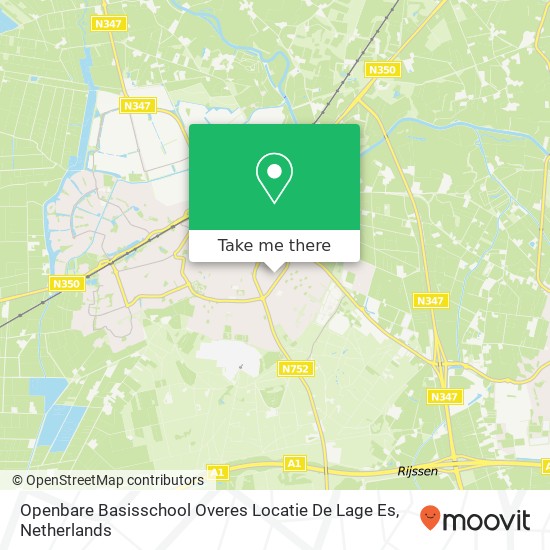 Openbare Basisschool Overes Locatie De Lage Es Karte