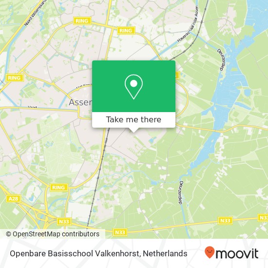 Openbare Basisschool Valkenhorst map