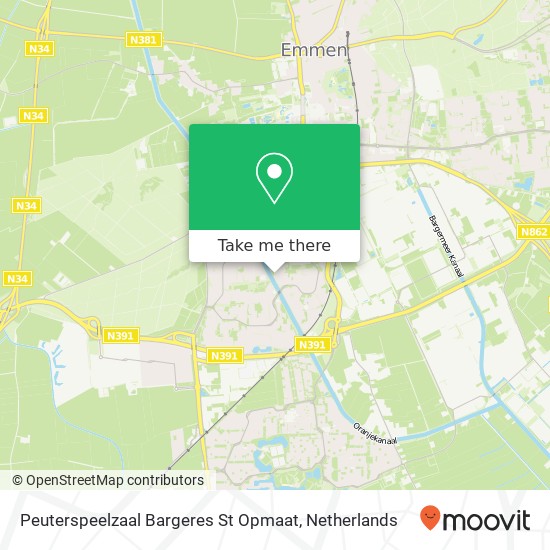 Peuterspeelzaal Bargeres St Opmaat map