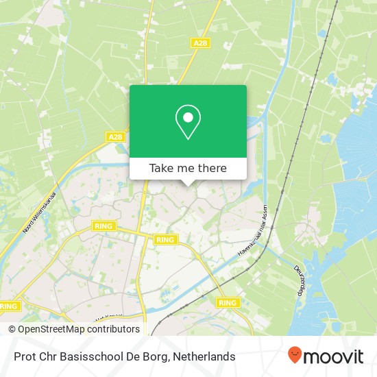 Prot Chr Basisschool De Borg map