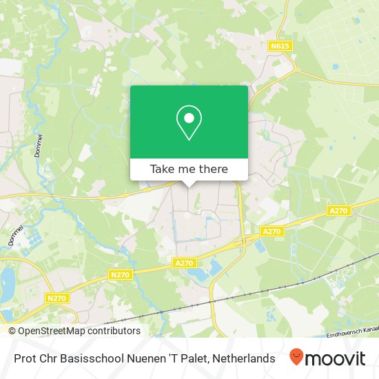 Prot Chr Basisschool Nuenen 'T Palet map