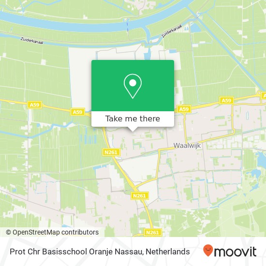 Prot Chr Basisschool Oranje Nassau map