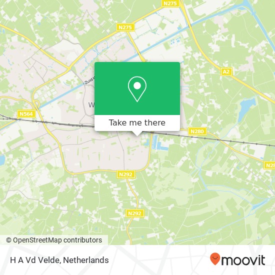 H A Vd Velde map