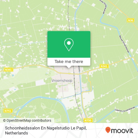 Schoonheidssalon En Nagelstudio Le Papil map